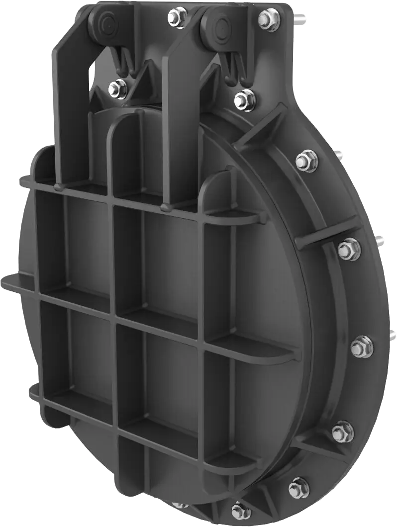 HDPE spiral pipe and HDPE flap gate