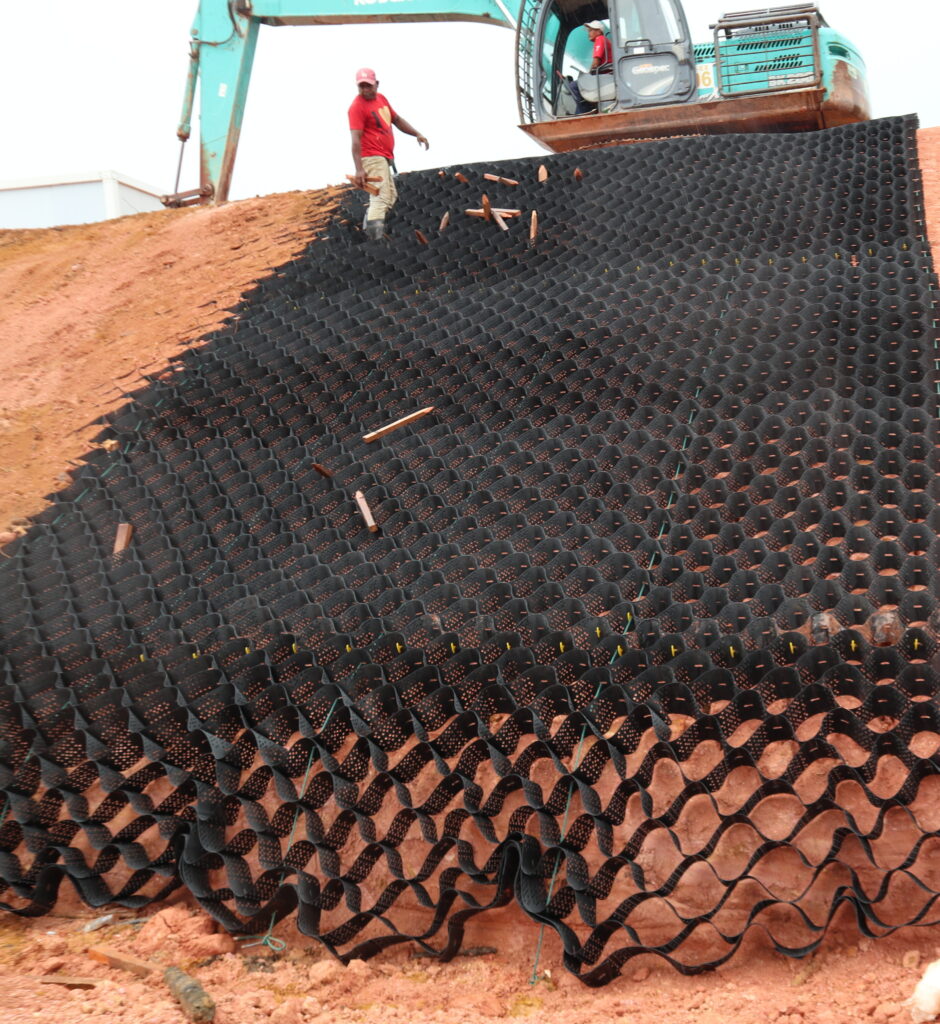 Geocell Slope Protection in an Industrial Estate in Batam