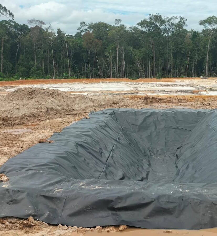 Kolam Ikan dengan HDPE Geomembrane sebagai Lining