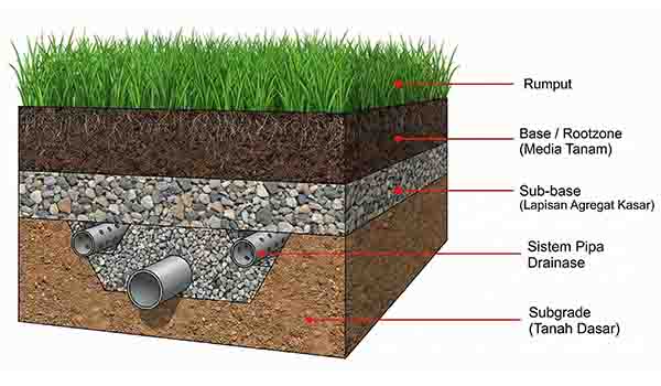 Anatomi lapangan sepak bola