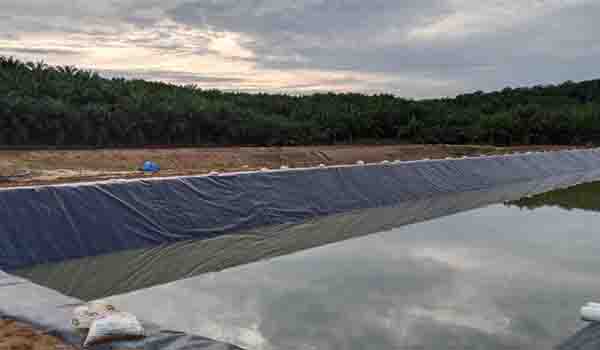 Kolam Limbah kelapa sawit atau yang disebut pome