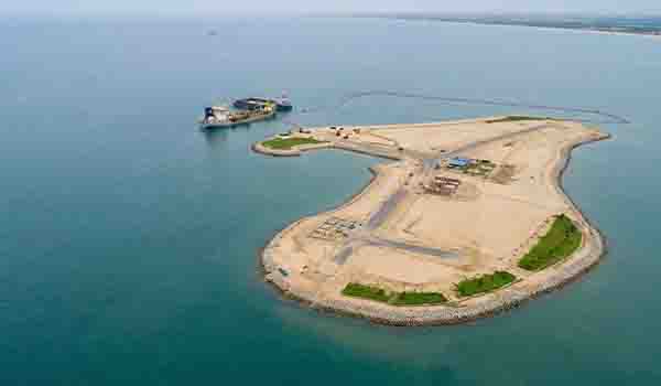 Proses tahapan pembuatan pulau reklamasi