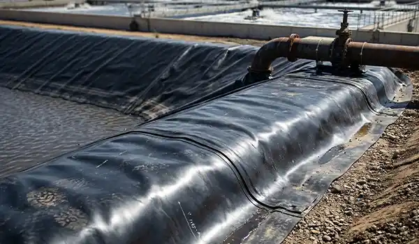 Fungsi utama geomembran pada kolam limbah IPAL