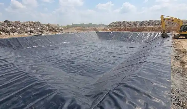 Geomembran digunakan sebagai lapis kedap air untuk berbagai sektor