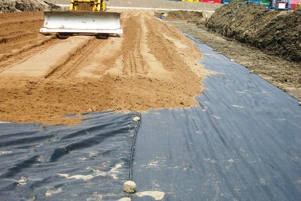 pemasangan geotextile