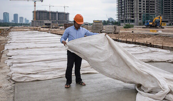 curing beton