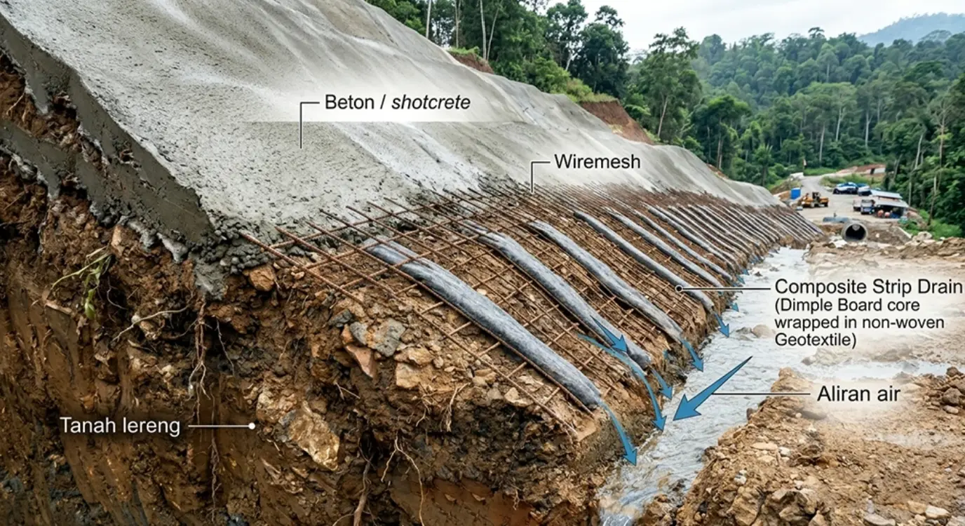 Drainage Sheet - Aplikasi