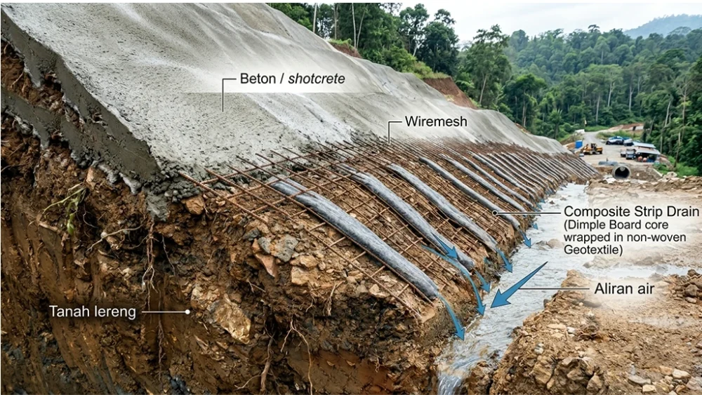 strip drain